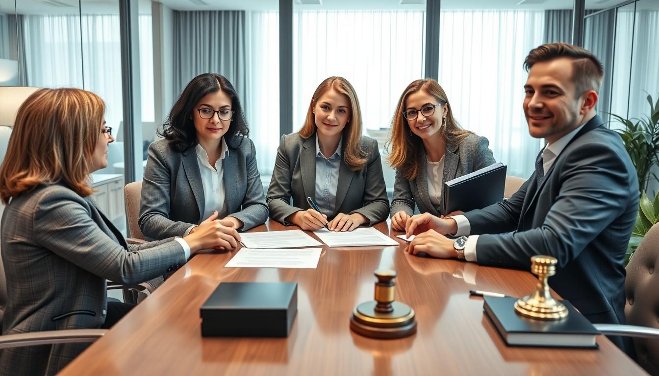 Business agreement signing